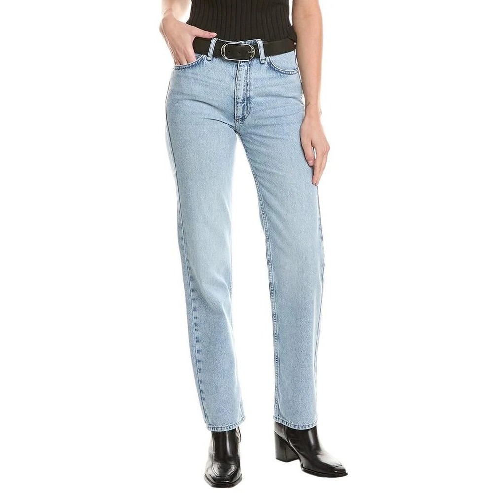 Rag &‎ Bone Hattie Mid Rise Full Length Straight Leg Jeans Light Wash Size 25